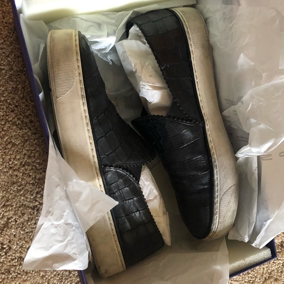 Stuart Weitzman Nuggets Nero Soft Croco Size 6.5 - Picture 6 of 7